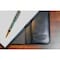 Dacasso Black Leather Side-Rail Desk Pad/Desk Protector, 22" x 14" PR-1028 - alternate 7